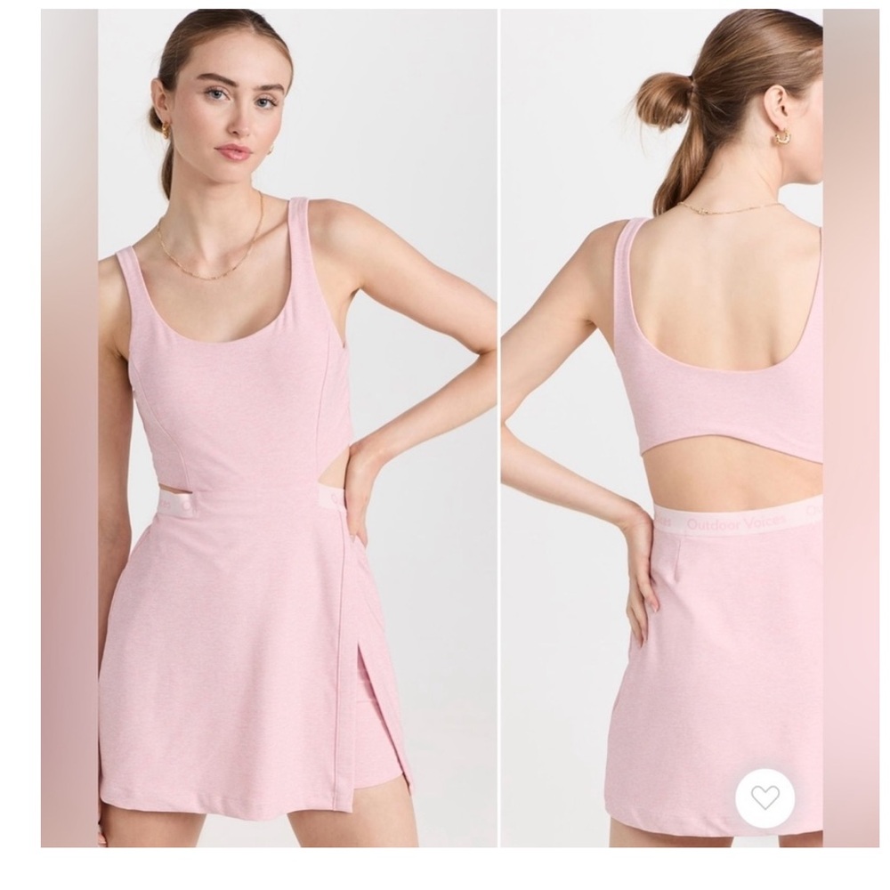Outdoor Voices Light Pink Cutout Dress